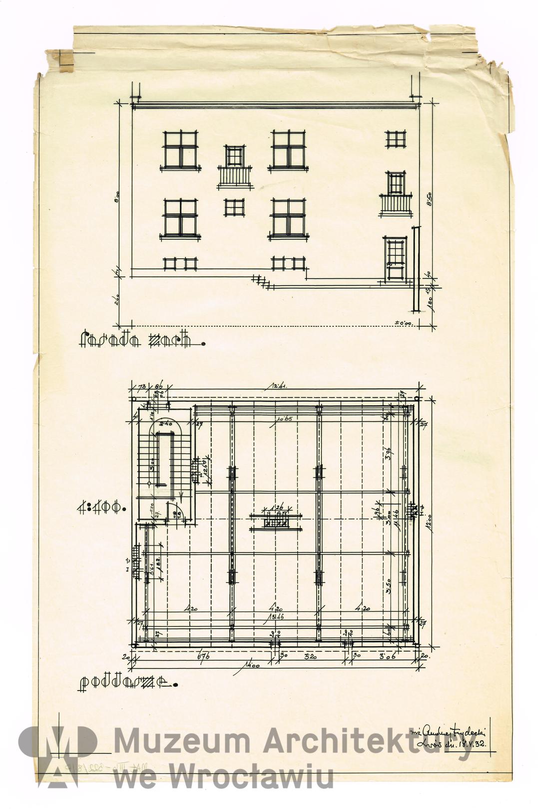Frydecki Andrzej, Dom Józefa Kuźmiaka. I wersja, 1932.05.18