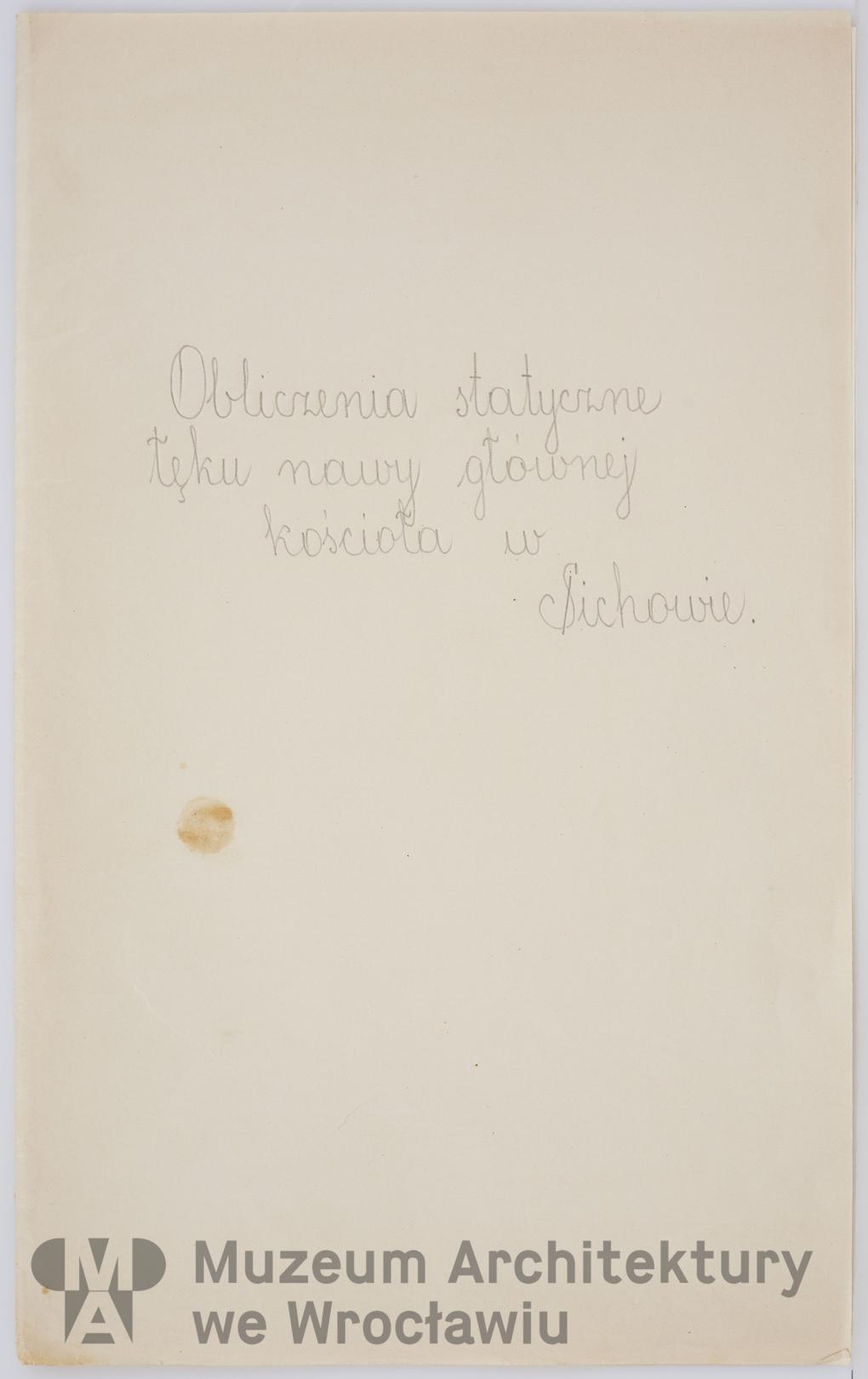 Danilecki Władysław, Frydecka Wiktoria, Frydecki Andrzej, Kościół Matki Boskiej Królowej Polski w Sichowie. Rozbudowa, 1935