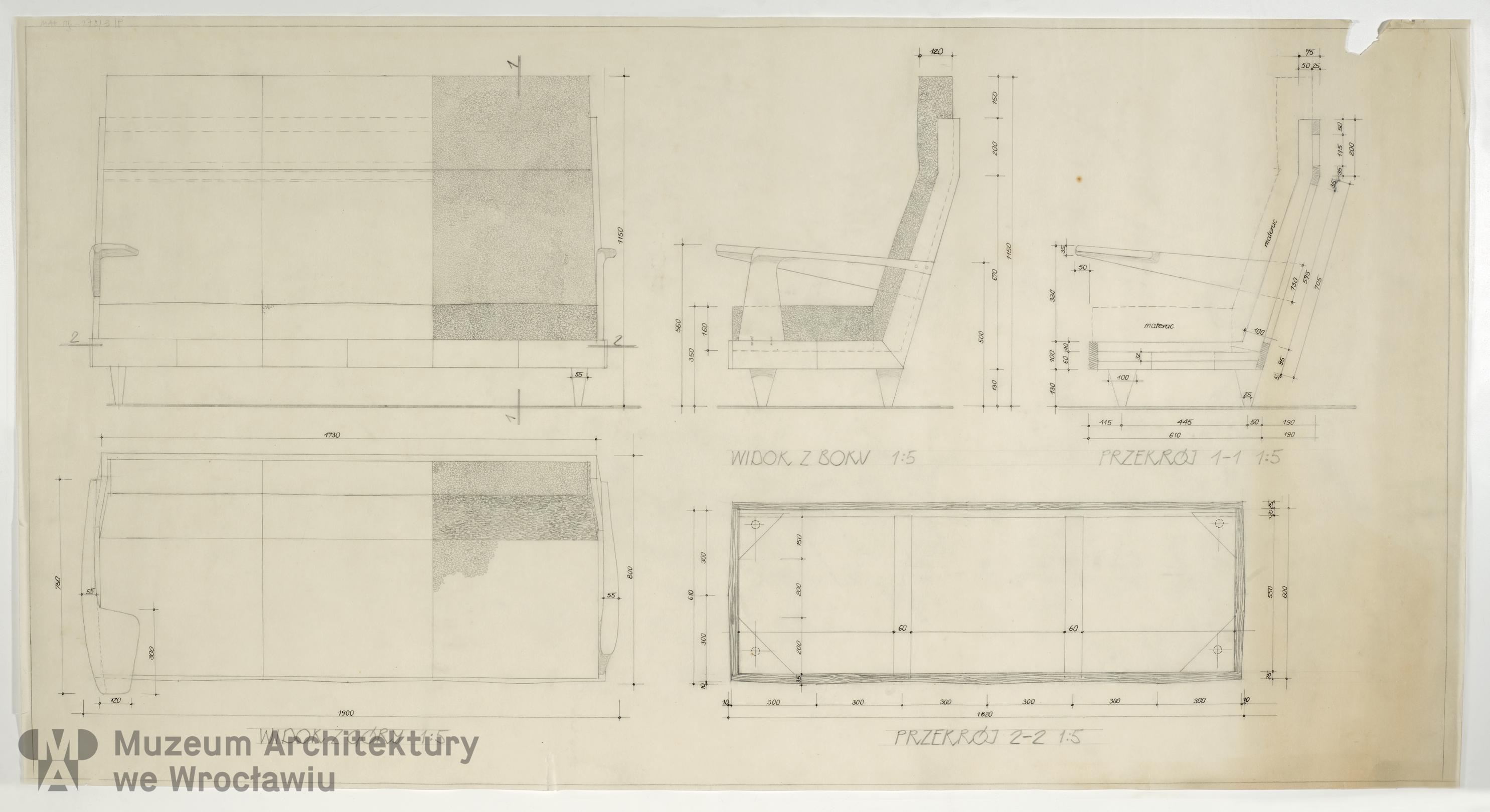 Molicki Witold Jerzy, Hotel Grand we Wrocławiu. Wystrój wnętrz, 