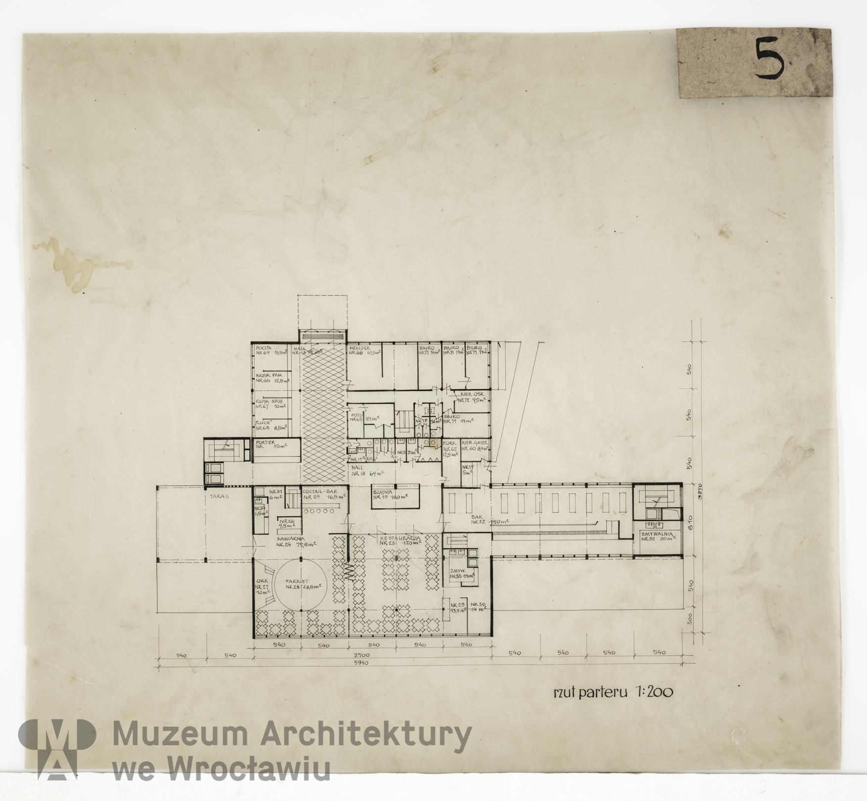 Molicki Witold Jerzy, Ośrodek wypoczynkowy w Bukowinie Tatrzańskiej, 1964