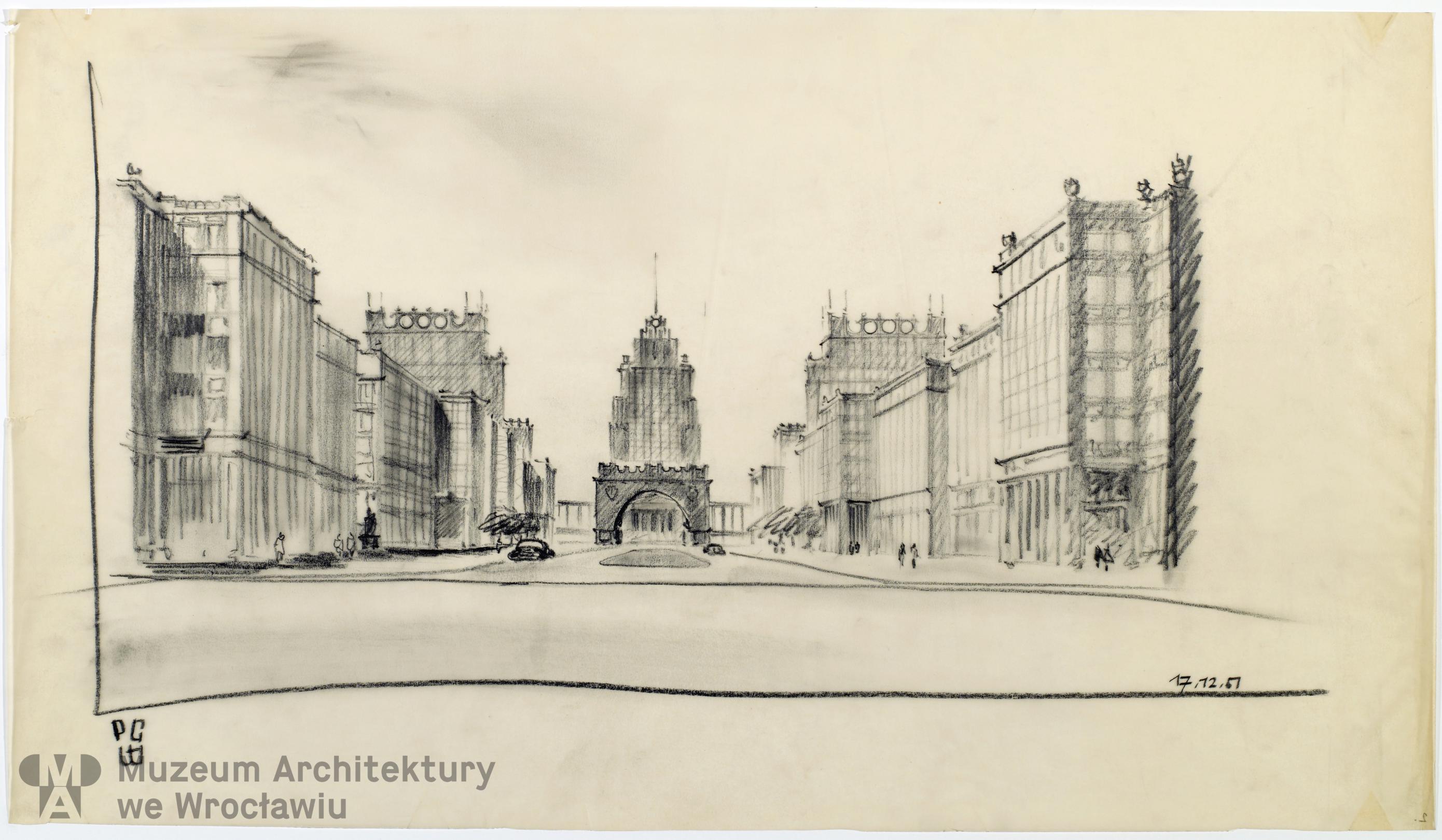 Teodorowicz-Todorowski Tadeusz, Plac Grunwaldzki (Oś Grunwaldzka) we Wrocławiu, 1951.12.17