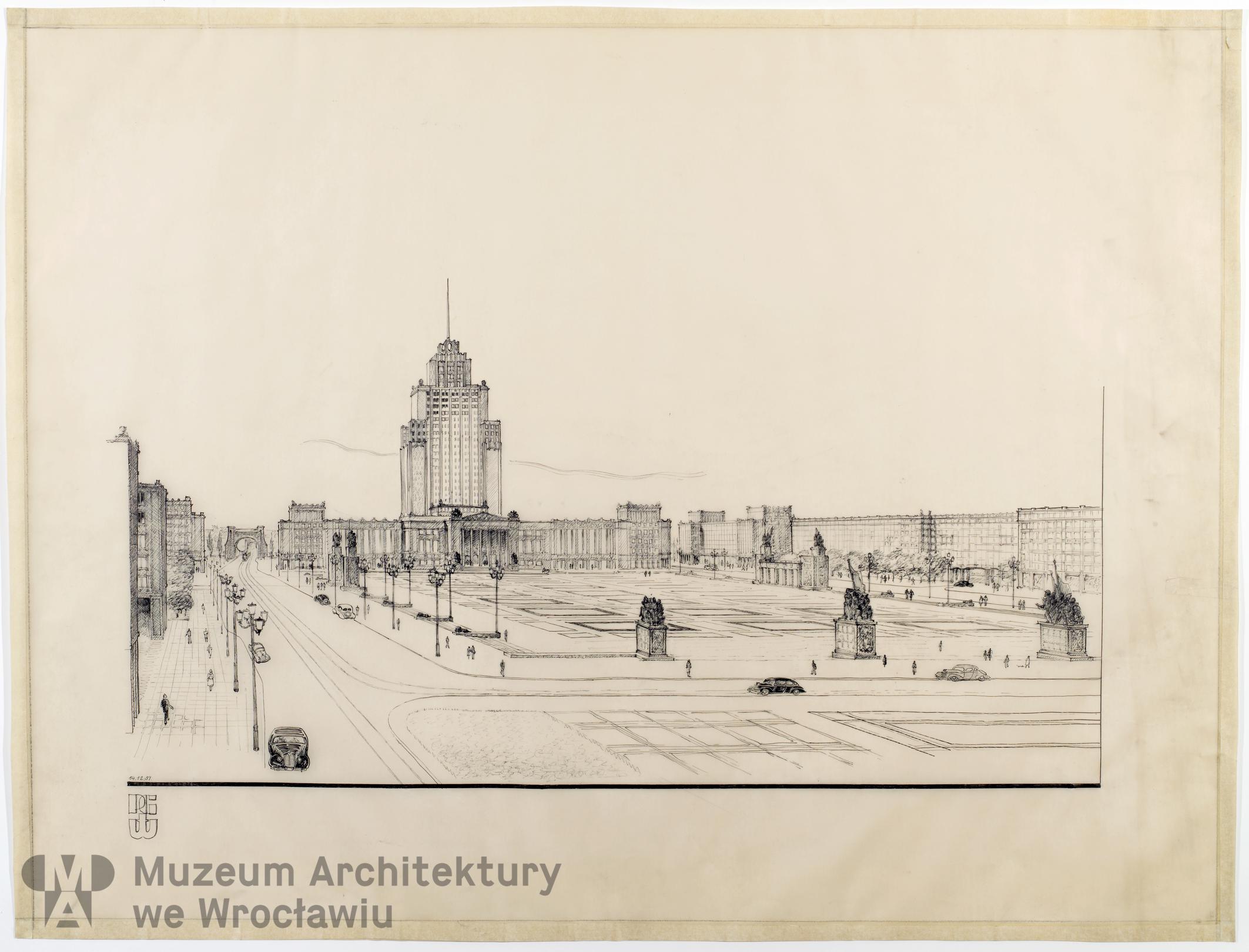 Teodorowicz-Todorowski Tadeusz, Plac Grunwaldzki (Oś Grunwaldzka) we Wrocławiu, 1951.12.14