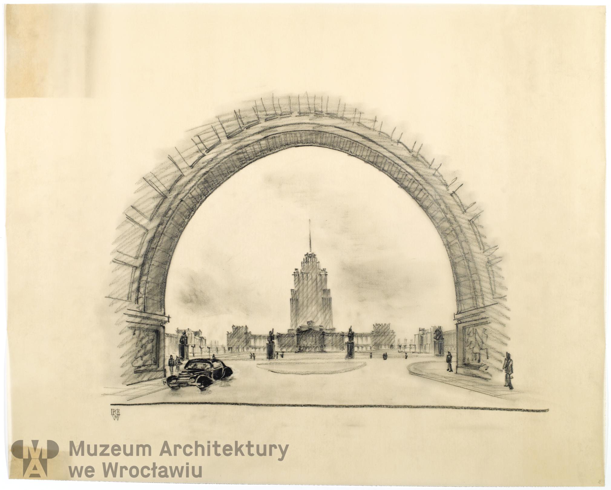 Teodorowicz-Todorowski Tadeusz, Plac Grunwaldzki (Oś Grunwaldzka) we Wrocławiu, 1951