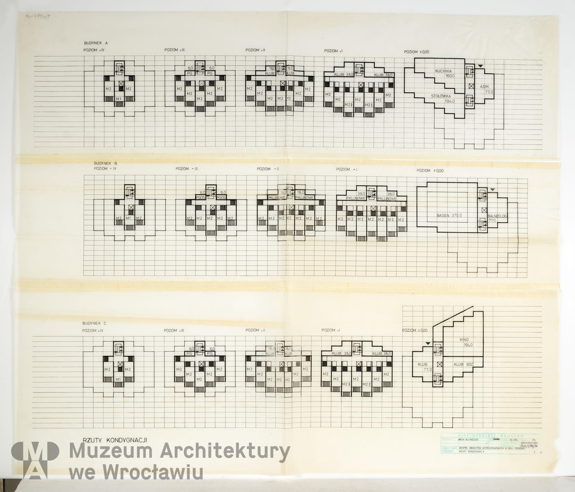 Molicki Witold Jerzy (Miastoprojekt-Wrocław), Ośrodek wypoczynkowy w Szklarskiej Porębie, 1974