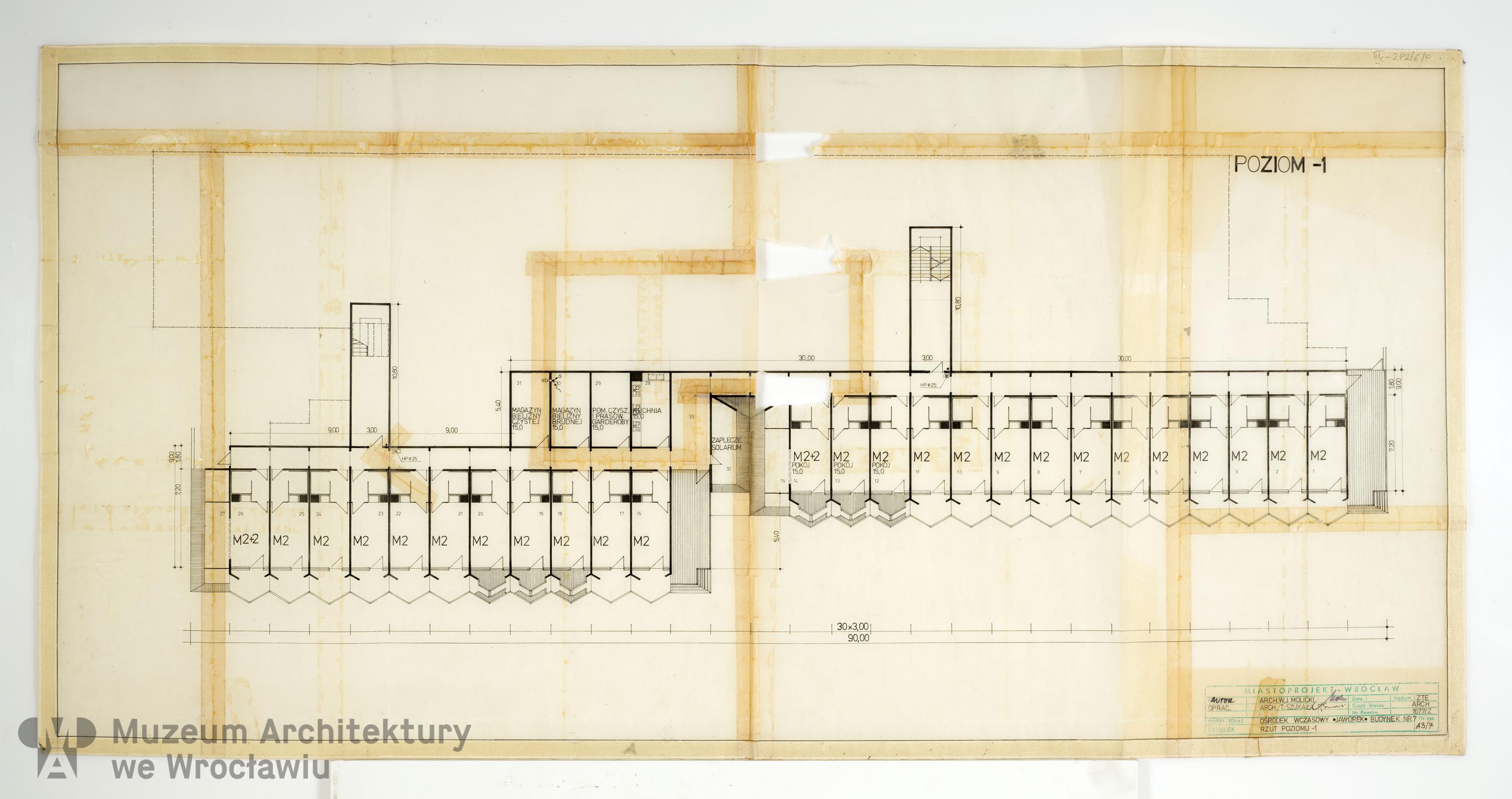Molicki Witold Jerzy, Szukała Tadeusz (Miastoprojekt-Wrocław), Ośrodek wczasowo-hotelowy “Jaworek” koło Międzygórza. Budynek nr 7, 1975-1976