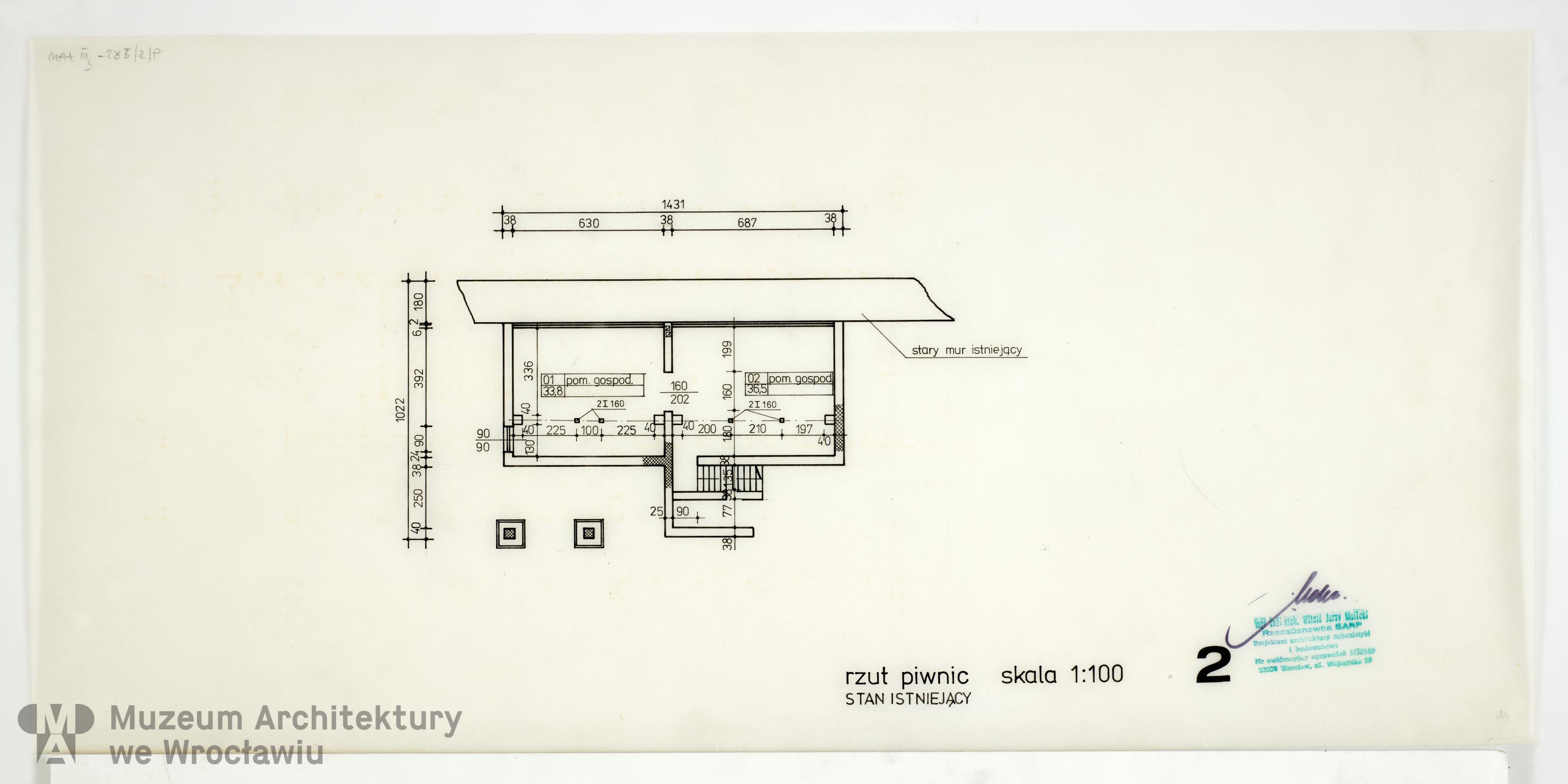 Molicki Witold Jerzy, Salki katechetyczne przy pl. Zamkowym w Oławie, 1982