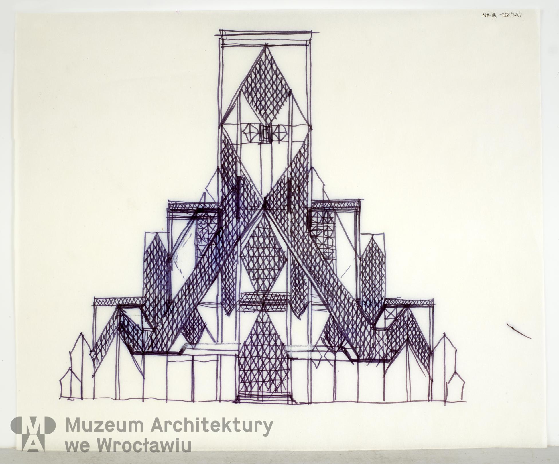 Molicki Witold Jerzy, Cathedral in Gorzów Wielkopolski (church of the Holy Virgin Mary the Queen of Poland), 1986