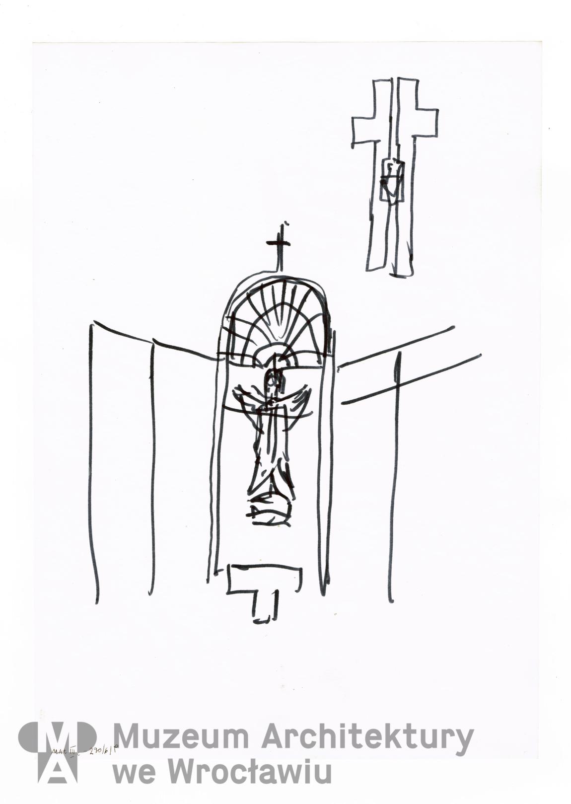 Molicki Witold Jerzy, Kościół Chrystusa Króla przy ul. Zachodniej we Wrocławiu, ok. 1978-1981