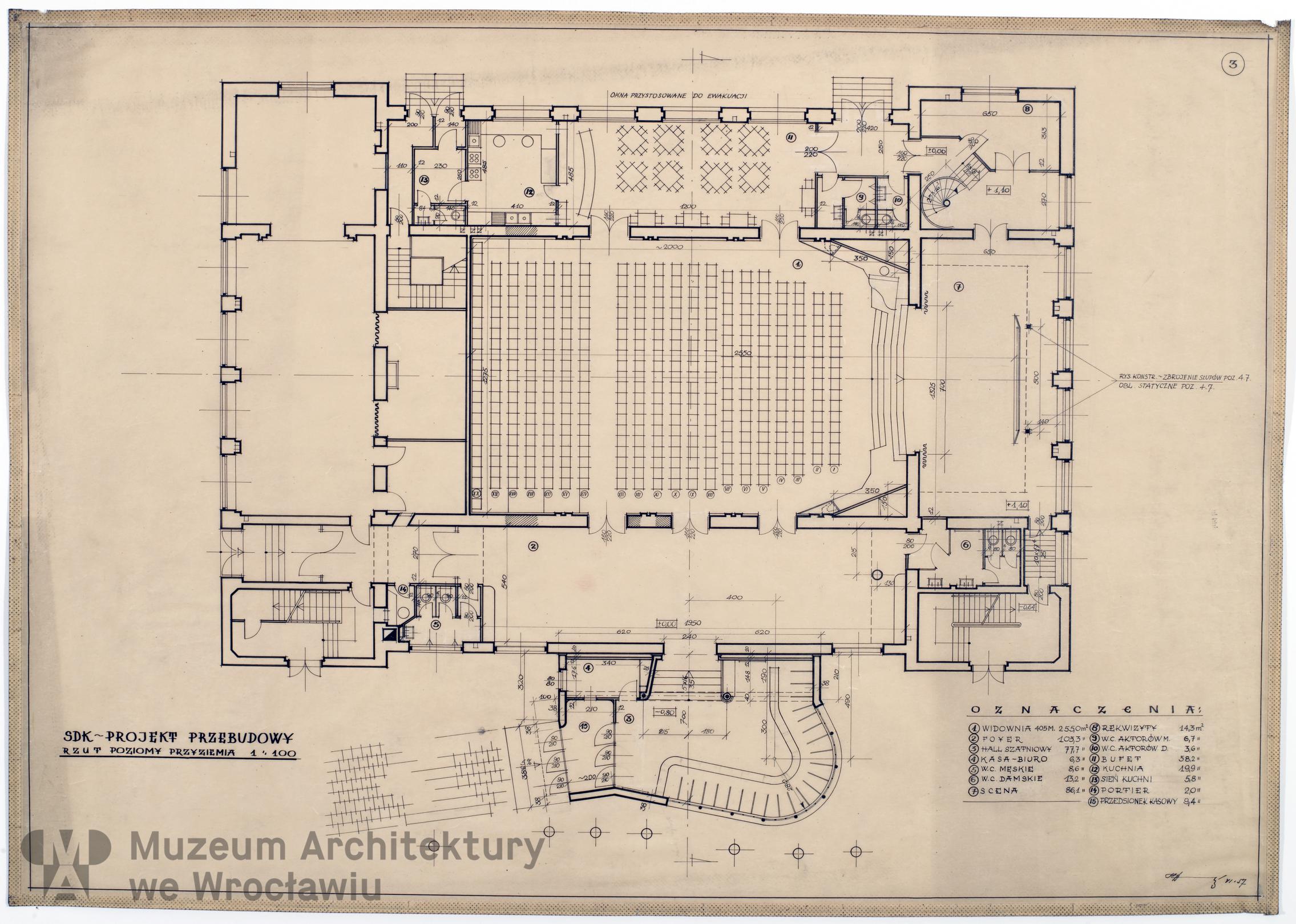 Teodorowicz-Todorowski Tadeusz, Studencki Dom Kultury (Kino-Teatr X) w Gliwicach, 1957.06