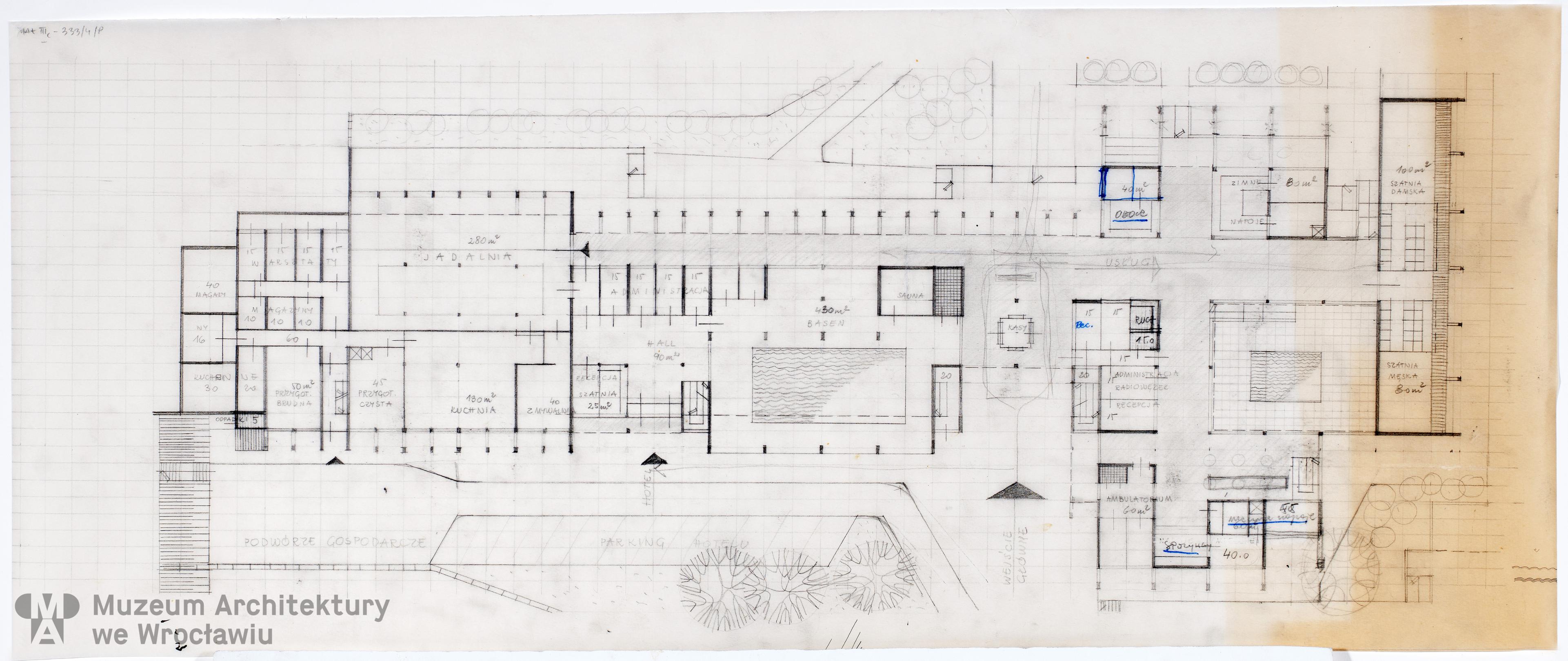 Molicka Maria (Miejskie Biuro Projektów we Wrocławiu), Ośrodek Sportów Wodnych “Witka” Kopalni Węgla Brunatnego Turów, 1976