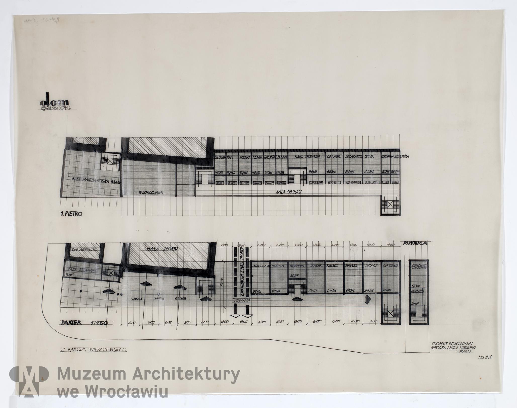 Klimczewski Kazimierz, Molicki Witold Jerzy, Dom Rzemiosł we Wrocławiu, lata 60. XX wieku