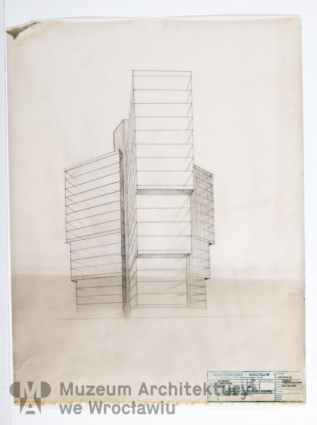 Molicki Witold Jerzy, Tarczyński Jan, Buss T. (Miastoprojekt-Wrocław), Budynek biurowy Miastoprojektu-Wrocław, 1972