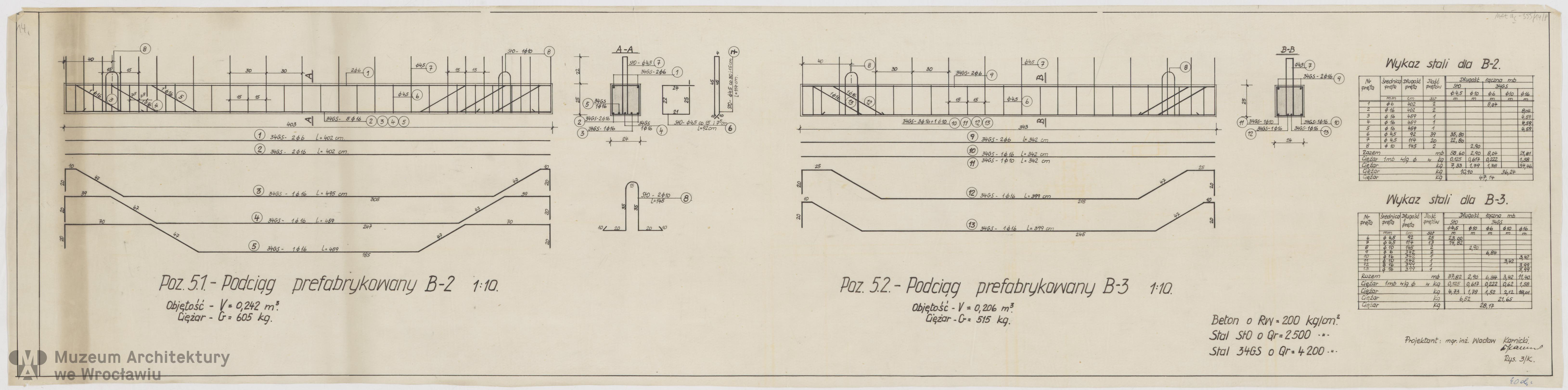 Molicki Witold Jerzy, Karnicki Wacław (Miastoprojekt-Wrocław), Osiedle Spółdzielni Mieszkaniowej “Budowlani” w rejonie ul. Wojszyckiej we Wrocławiu. Dom bliźniaczy, ok. 1968