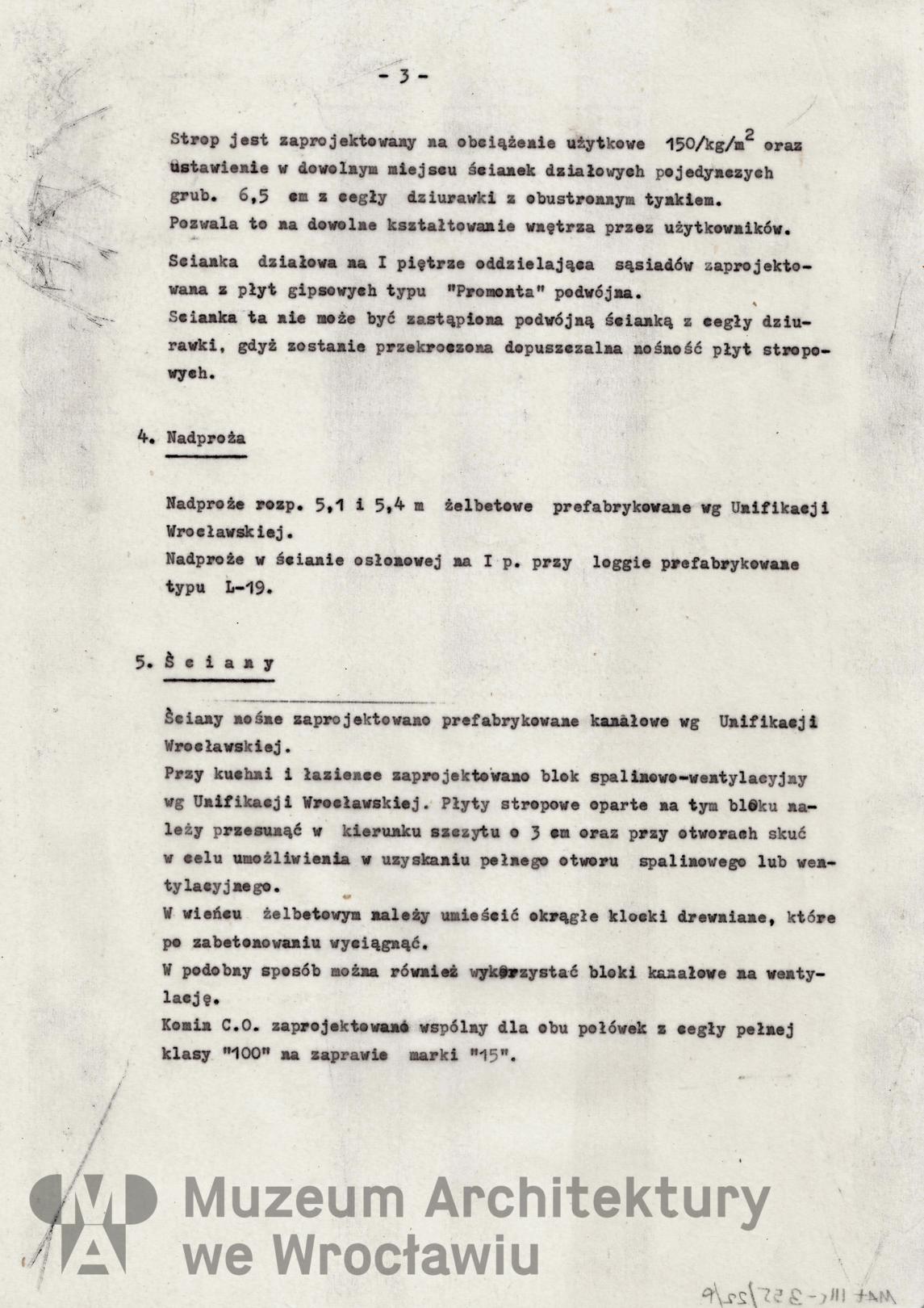 Molicki Witold Jerzy, Karnicki Wacław (Miastoprojekt-Wrocław), Housing estate belonging to “Budowlani” cooperative in the area of Wojszycka Street in Wroclaw. Semi-detached house, 1968.10