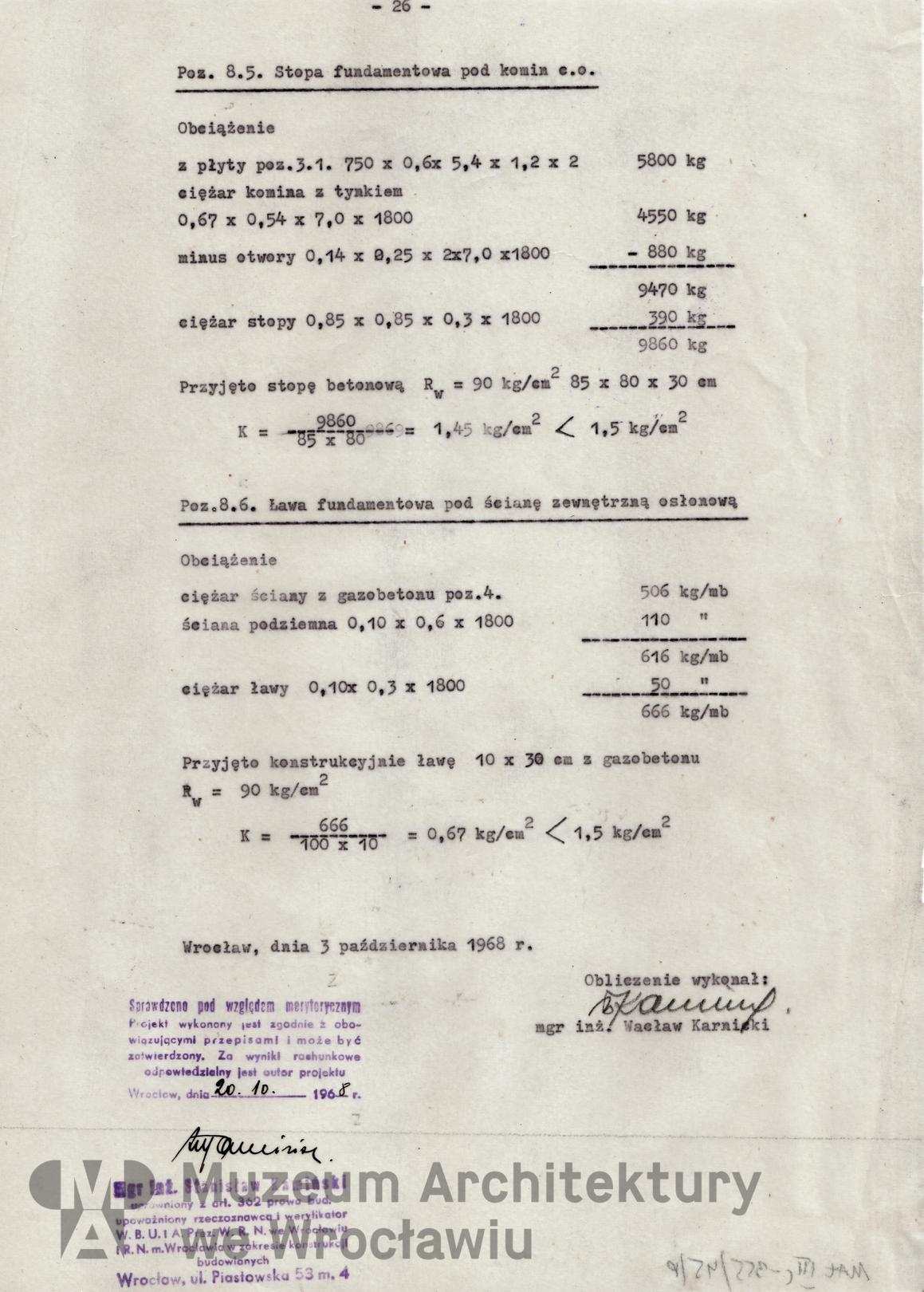 Molicki Witold Jerzy, Karnicki Wacław (Miastoprojekt-Wrocław), Osiedle Spółdzielni Mieszkaniowej “Budowlani” w rejonie ul. Wojszyckiej we Wrocławiu. Dom bliźniaczy, 1968.10.03