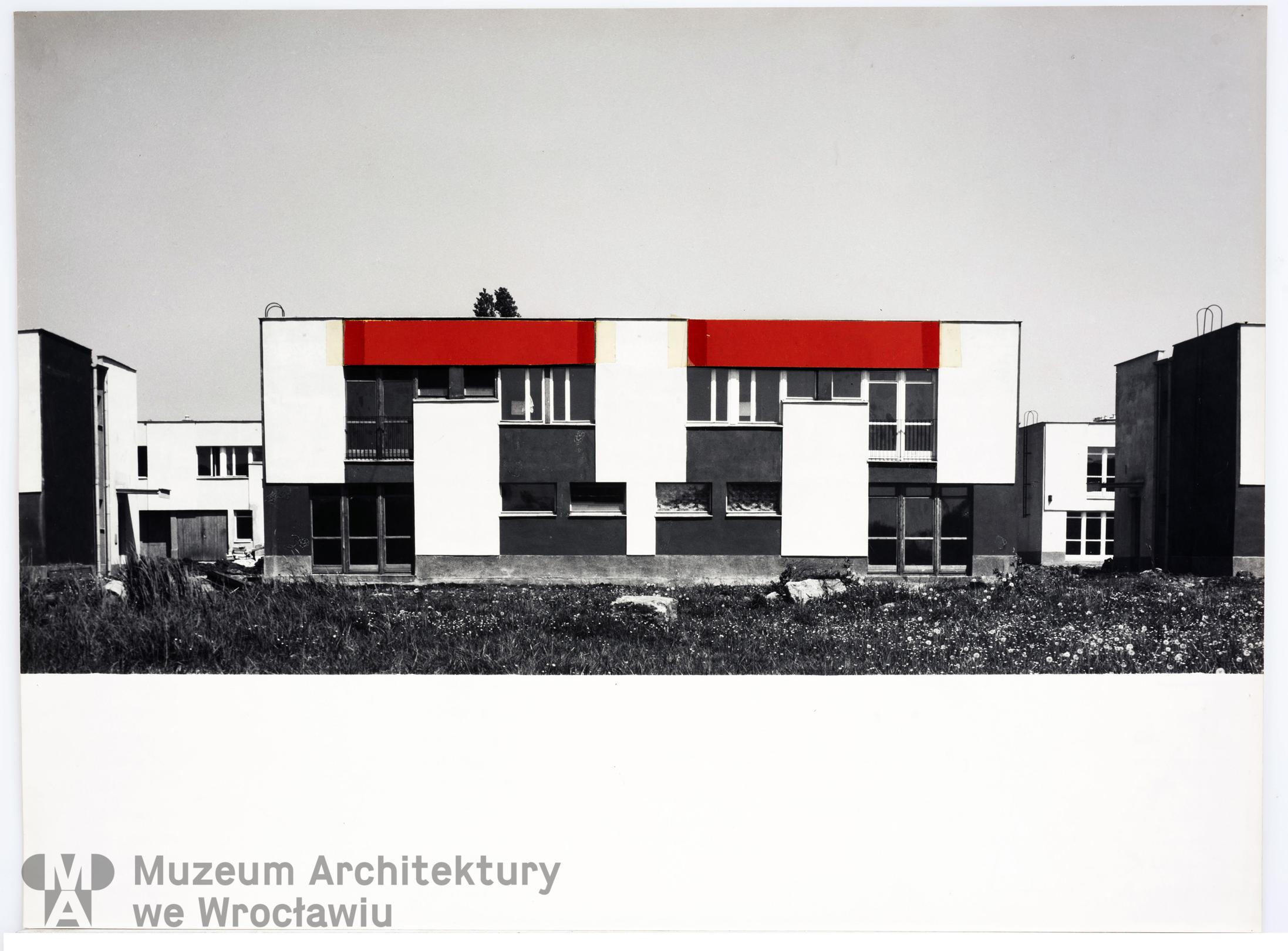 Molicki Witold Jerzy (Miastoprojekt-Wrocław), Housing estate belonging to “Budowlani” cooperative in the area of Wojszycka Street in Wroclaw. Semi-detached house, ok. 1968