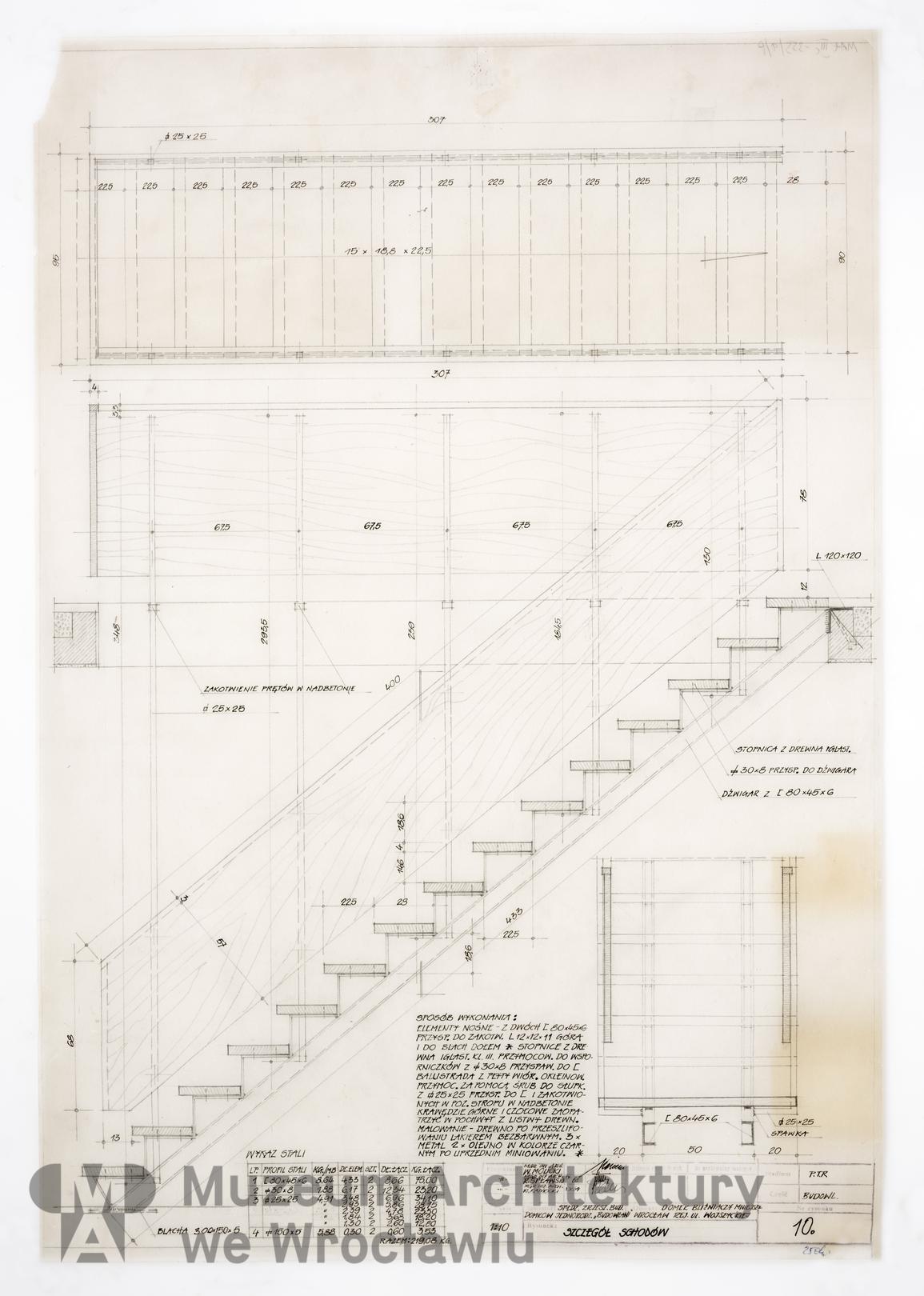 Molicki Witold Jerzy, Spławski Ryszard, Kamocki Wacław (Miastoprojekt-Wrocław), Housing estate belonging to “Budowlani” cooperative in the area of Wojszycka Street in Wroclaw. Smaller semi-detached house, 1968.09