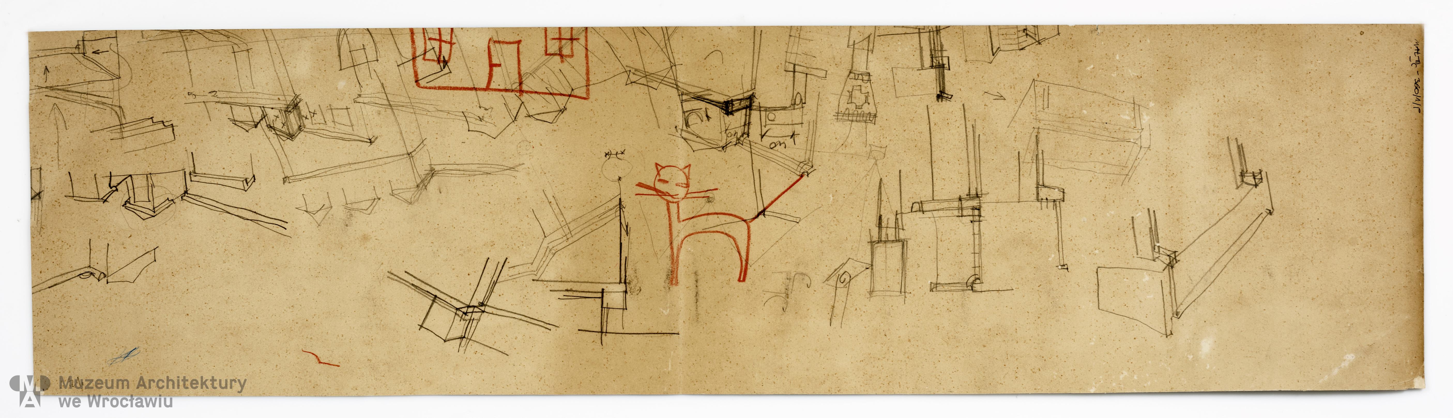 Molicki Witold Jerzy, Cykl “Forma i Kolor”. Kompozycja architektoniczna (z rzeźbą), 