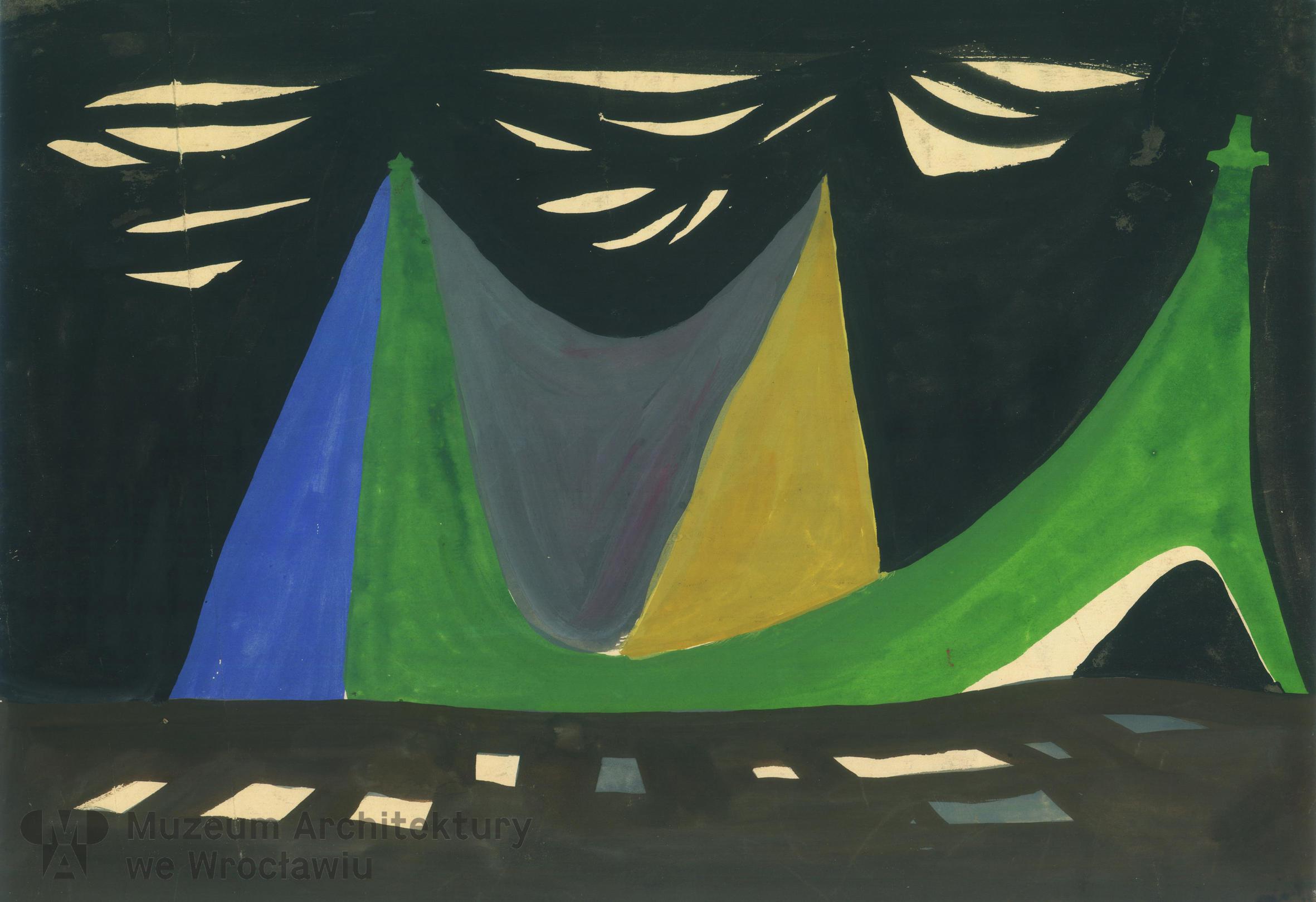 Molicki Witold Jerzy, Cykl “Forma i Kolor”. Kościół, szkic, 