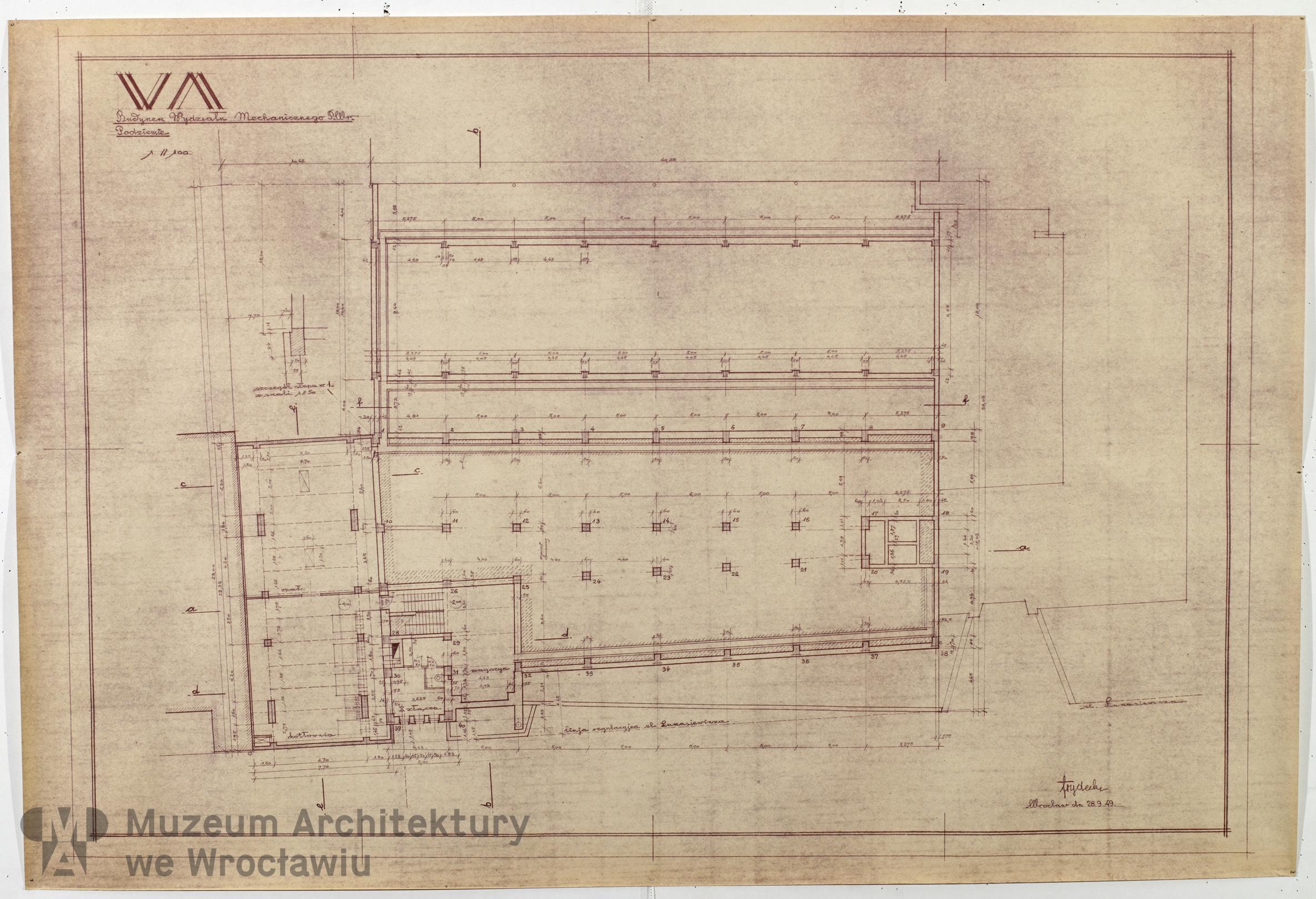 Frydecki Andrzej, Wydział Mechaniczny Politechniki Wrocławskiej, 1949.09.28