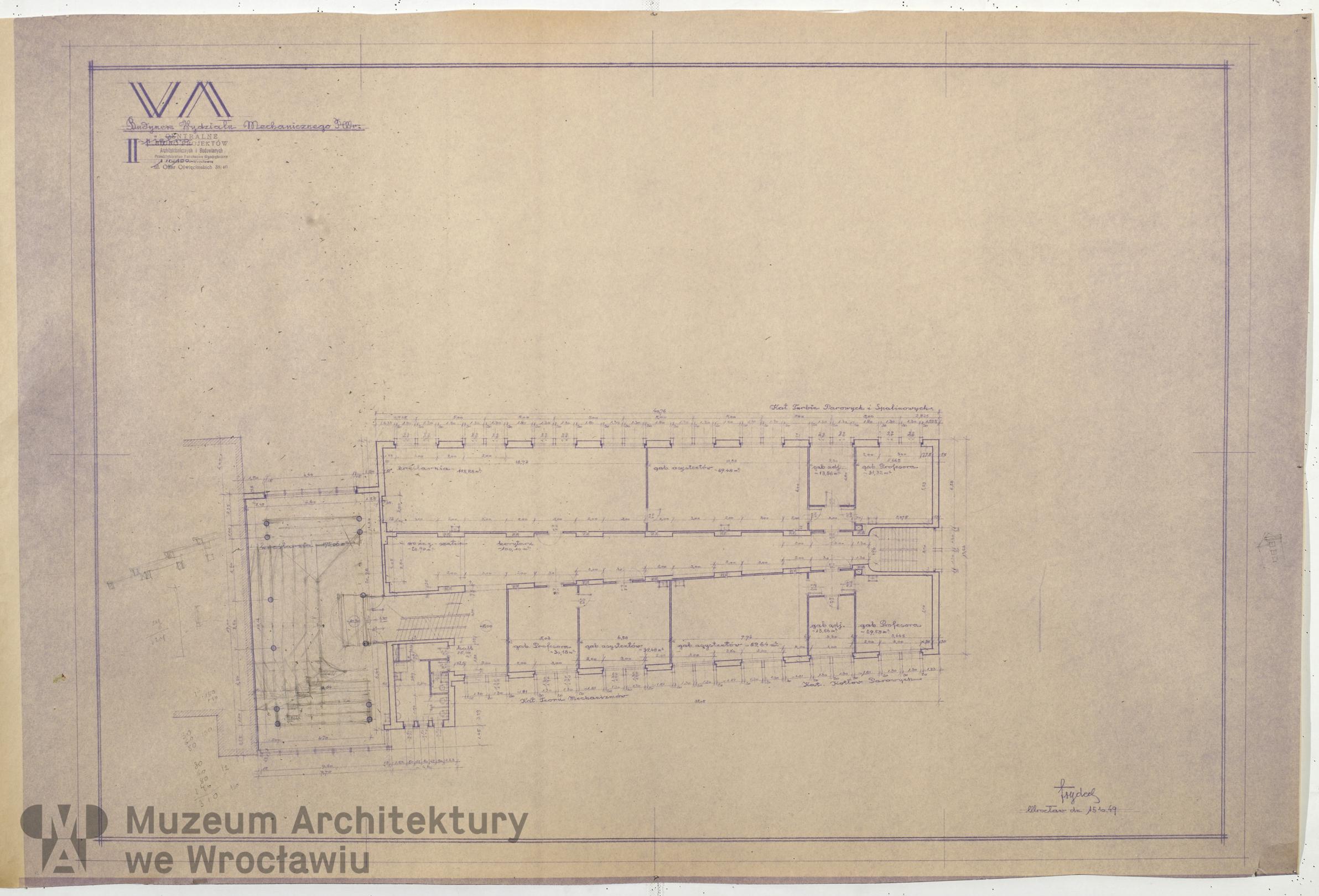 Frydecki Andrzej, Wydział Mechaniczny Politechniki Wrocławskiej, 1949.10.15