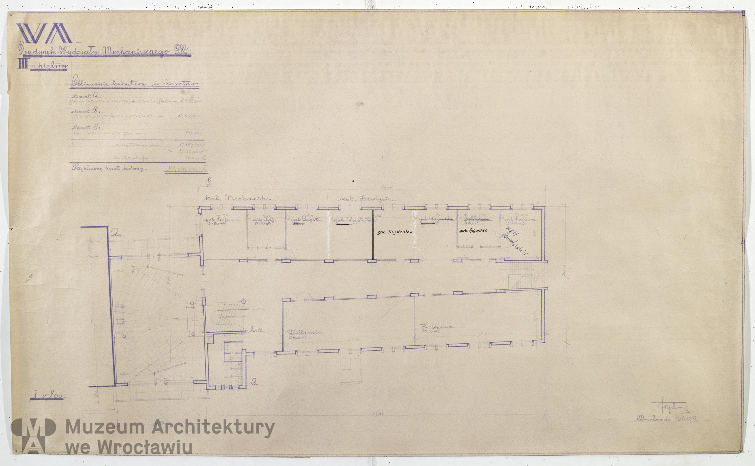 Frydecki Andrzej, Wydział Mechaniczny Politechniki Wrocławskiej, 1949.03.16