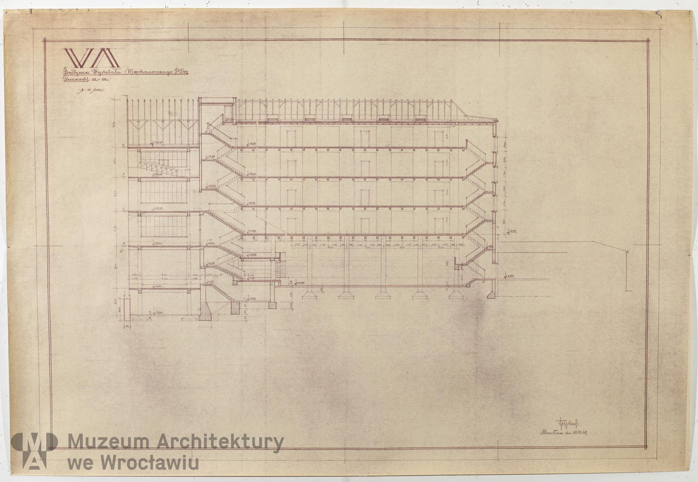 Frydecki Andrzej, Wydział Mechaniczny Politechniki Wrocławskiej, 1949.10.10