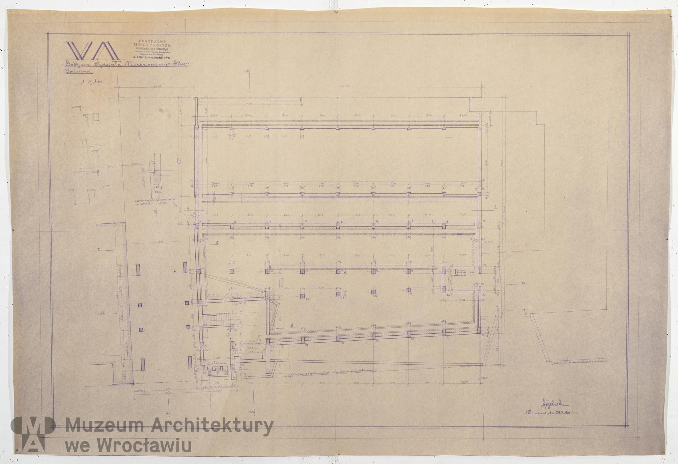 Frydecki Andrzej, Wydział Mechaniczny Politechniki Wrocławskiej, 1950.03.28
