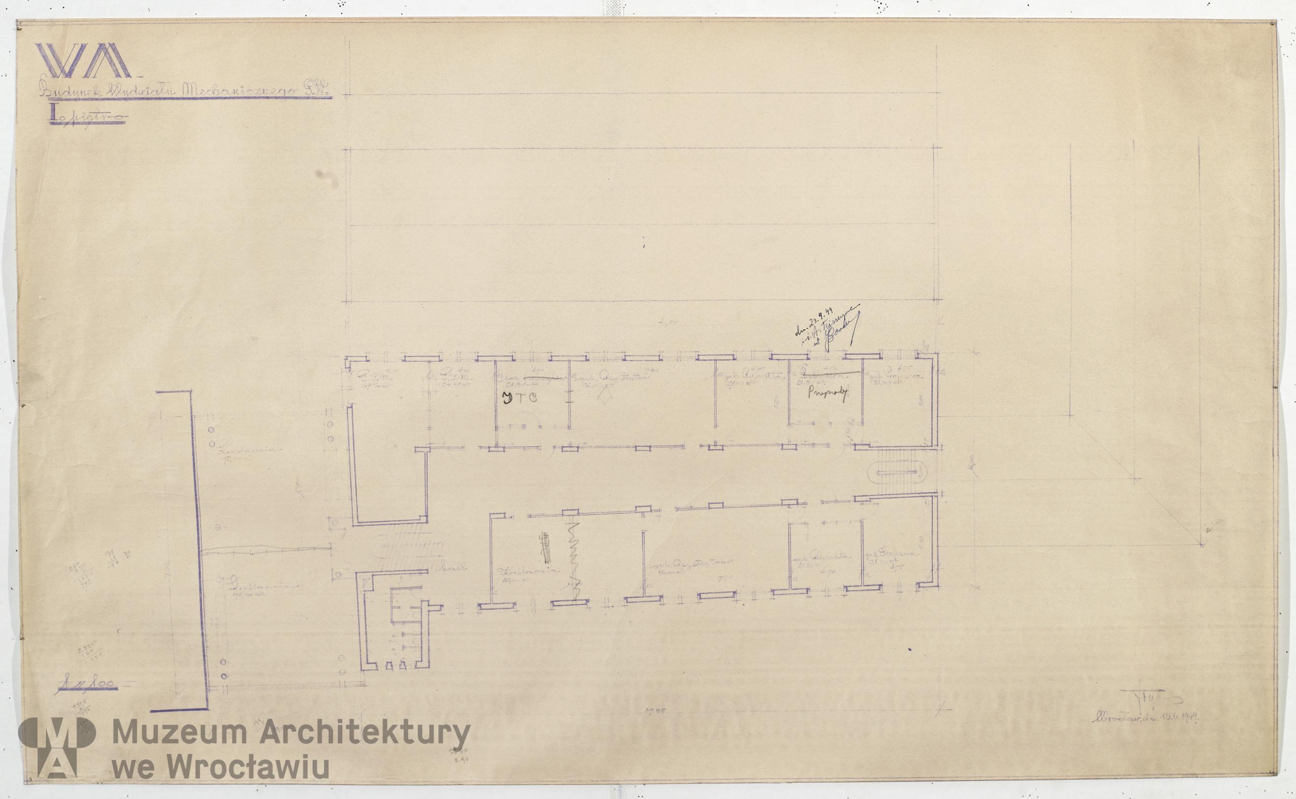 Frydecki Andrzej, Wydział Mechaniczny Politechniki Wrocławskiej, 1949.06.13