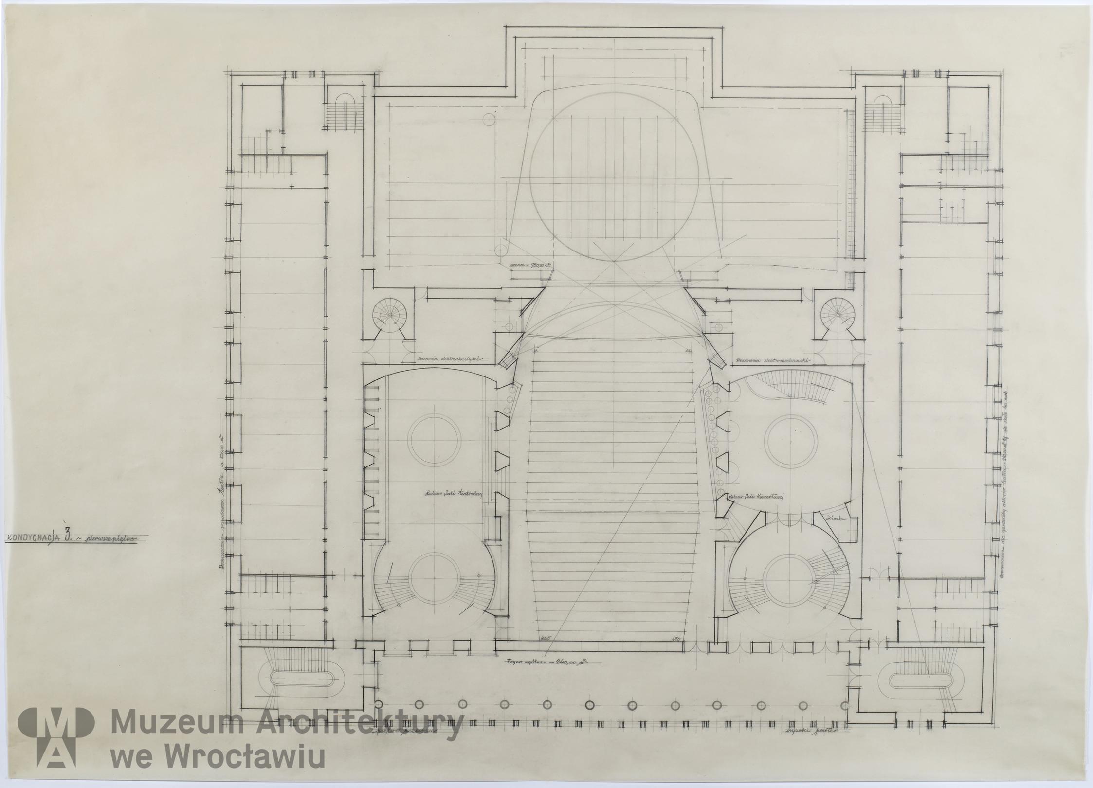 Frydecki Andrzej, Śląskie Muzeum Sztuk Pięknych. Przebudowa na obiekt widowiskowy, lata 50. XX wieku