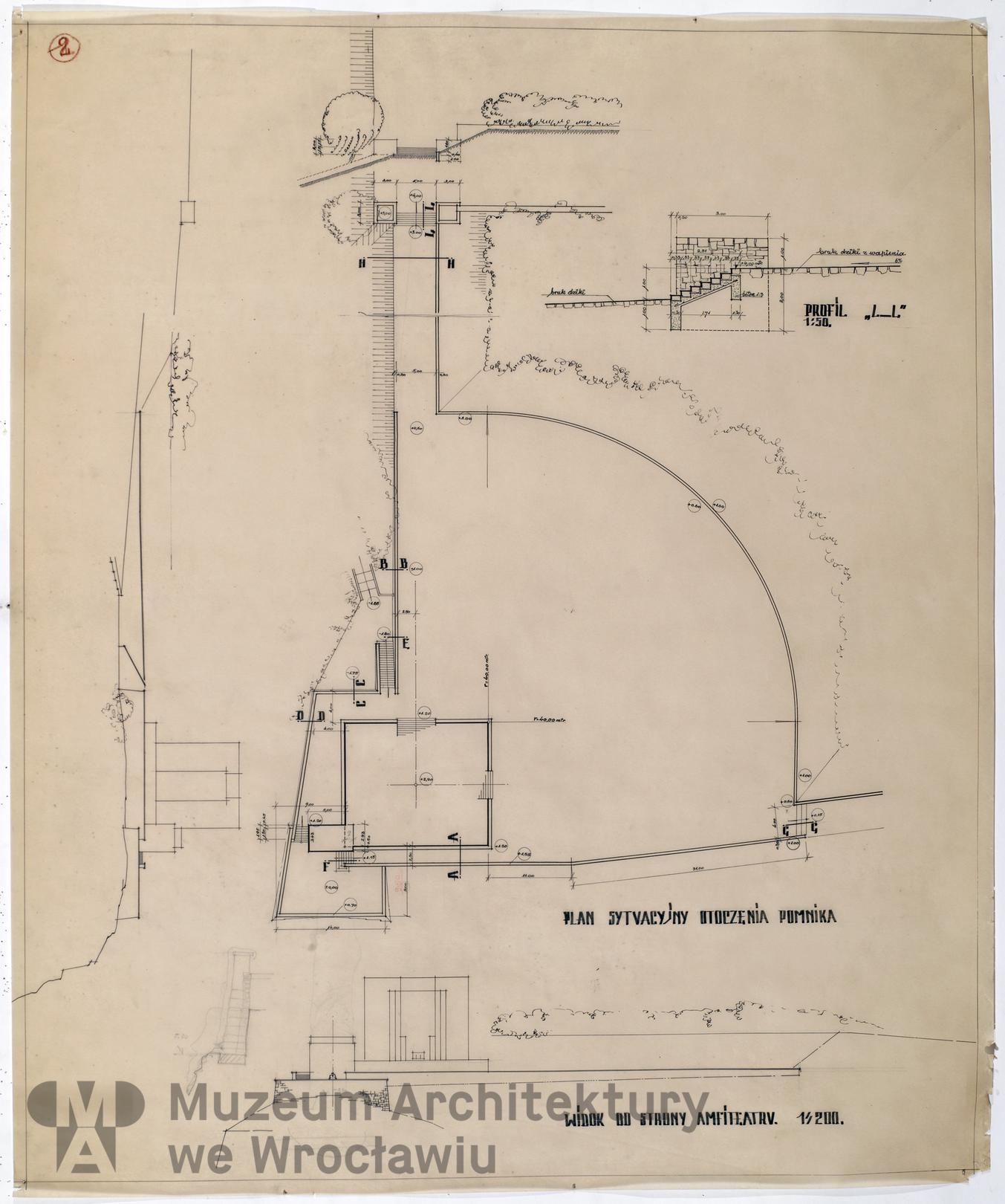 Frydecki Andrzej, Pomnik Czynu Powstańczego. Otoczenie pomnika, 1947-1948