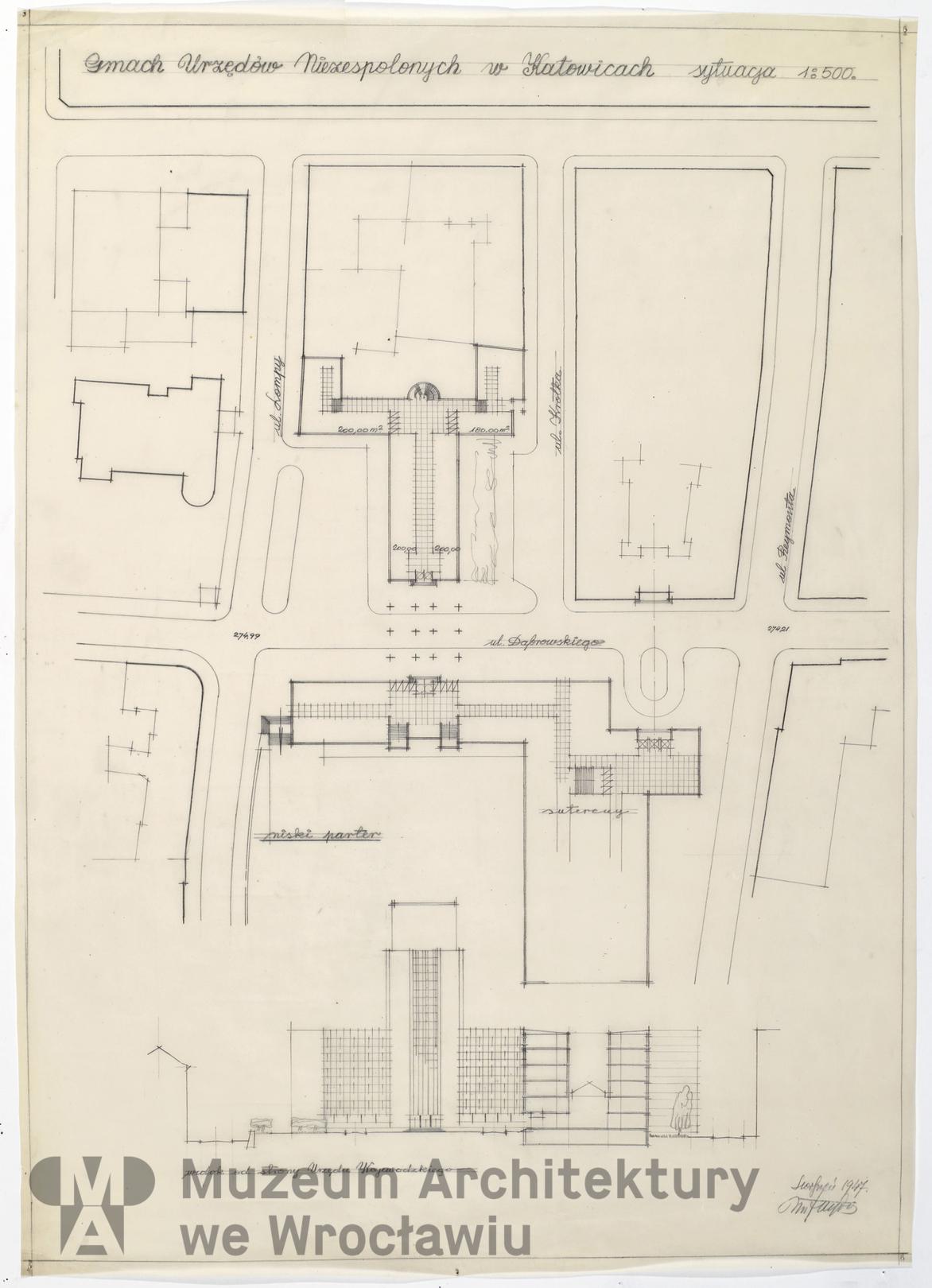 Frydecki Andrzej, Gmach Urzędów Niezespolonych w Katowicach, 1947.08