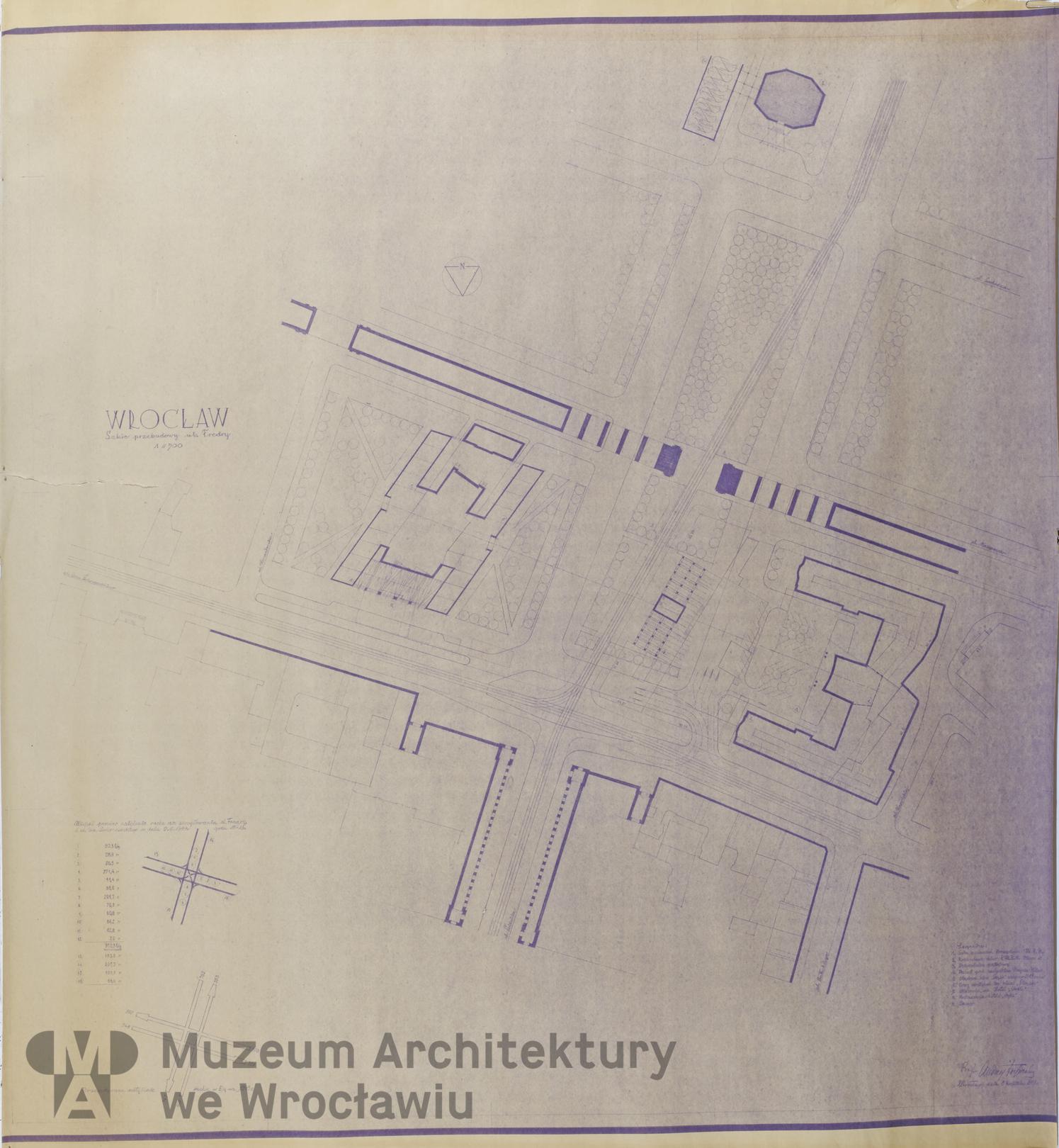 Frydecki Andrzej, Skrzyżowanie ulic Aleksandra Fredry i gen. Karola Świerczewskiego we Wrocławiu. Przebudowa, 1961.04.05